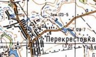 Топографическая карта Перекрестовки