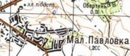 Топографічна карта Малої Павлівки