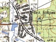 Topographic map of Velykyy Bobryk