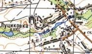 Топографическая карта Луциковки