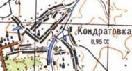 Топографічна карта Кіндратівки