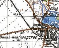Топографічна карта Зноб-Новгородського