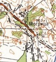 Топографическая карта Могрицы