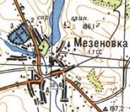 Топографічна карта Мезенівки