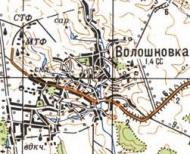 Топографическая карта Волошновки