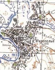 Топографічна карта Миропілля