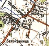 Топографическая карта Белокриницы