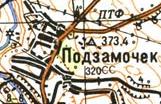 Топографическая карта Подзамочка
