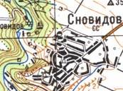 Топографическая карта Сновидова