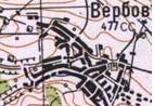 Топографическая карта Вербова
