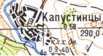 Топографічна карта Капустинців