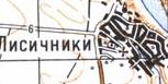 Топографічна карта Лисичниок