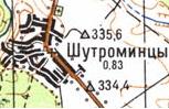 Топографічна карта Шутроминців