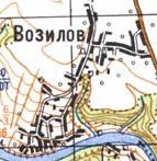 Топографическая карта Возилова