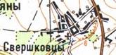 Топографічна карта Свершківців