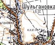 Топографічна карта Шульганівки