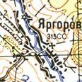 Топографічна карта Яргорового
