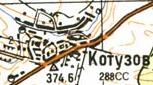 Топографічна карта Котузового
