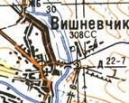 Топографічна карта Вишнівчика