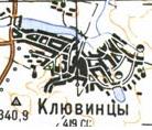 Топографічна карта Клювинців