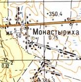 Топографическая карта Монастырихи