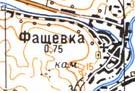 Топографічна карта Фащівки