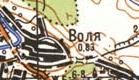 Топографічна карта Волей