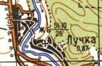 Топографічна карта Лучки