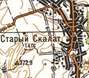 Топографічна карта Старого Скалата