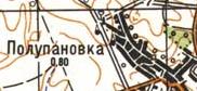 Топографическая карта Полупановки