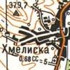 Топографическая карта Хмелиски
