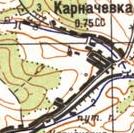 Топографическая карта Карначевки