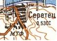 Топографическая карта Серетца