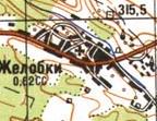 Топографічна карта Жолобок