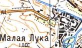 Топографическая карта Малой Луки