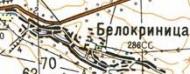 Топографическая карта Белокриницы