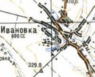 Топографічна карта Іванівки