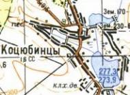 Топографічна карта Коцюбинців