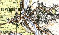 Топографическая карта Теребовли
