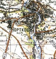 Топографическая карта Чорткова