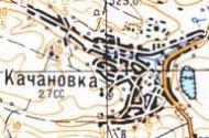 Топографическая карта Качановки