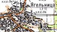 Топографічна карта Ягільниці