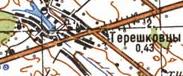 Топографічна карта Терешківців