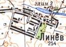 Топографическая карта Линева