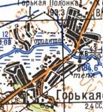 Топографическая карта Горькой Полонки