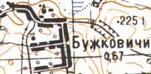 Топографічна карта Бужковичів