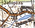 Топографическая карта Забороли