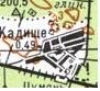 Топографічна карта Кадищого