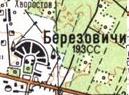 Топографічна карта Березовичів