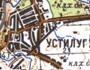 Топографическая карта Устилуга